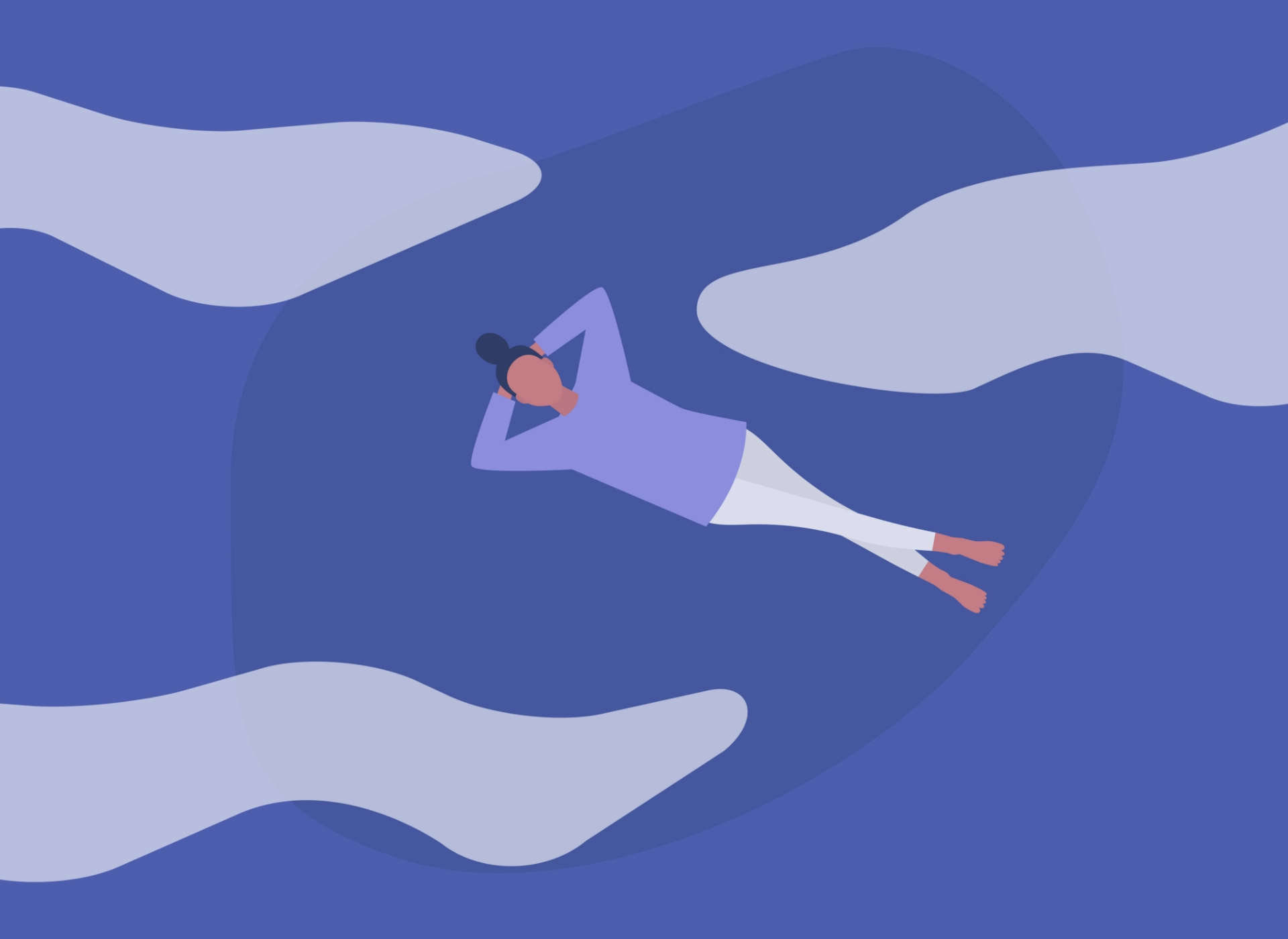 Grafika leżącej kobiety