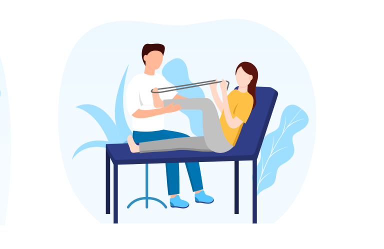 Osoba rozmawia z&nbsp;lekarzem